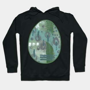 Art Acrylic artwork abstract Easter Egg Hoodie